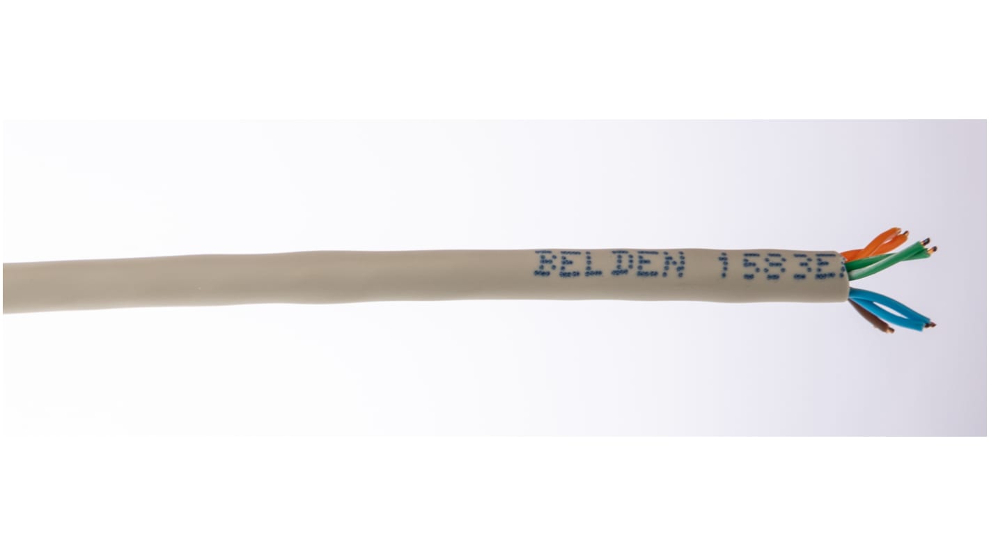 Belden1583ENH, 100m Cat5e, Grey, U/UTP Unshielded, Unterminated LSZH Sheath