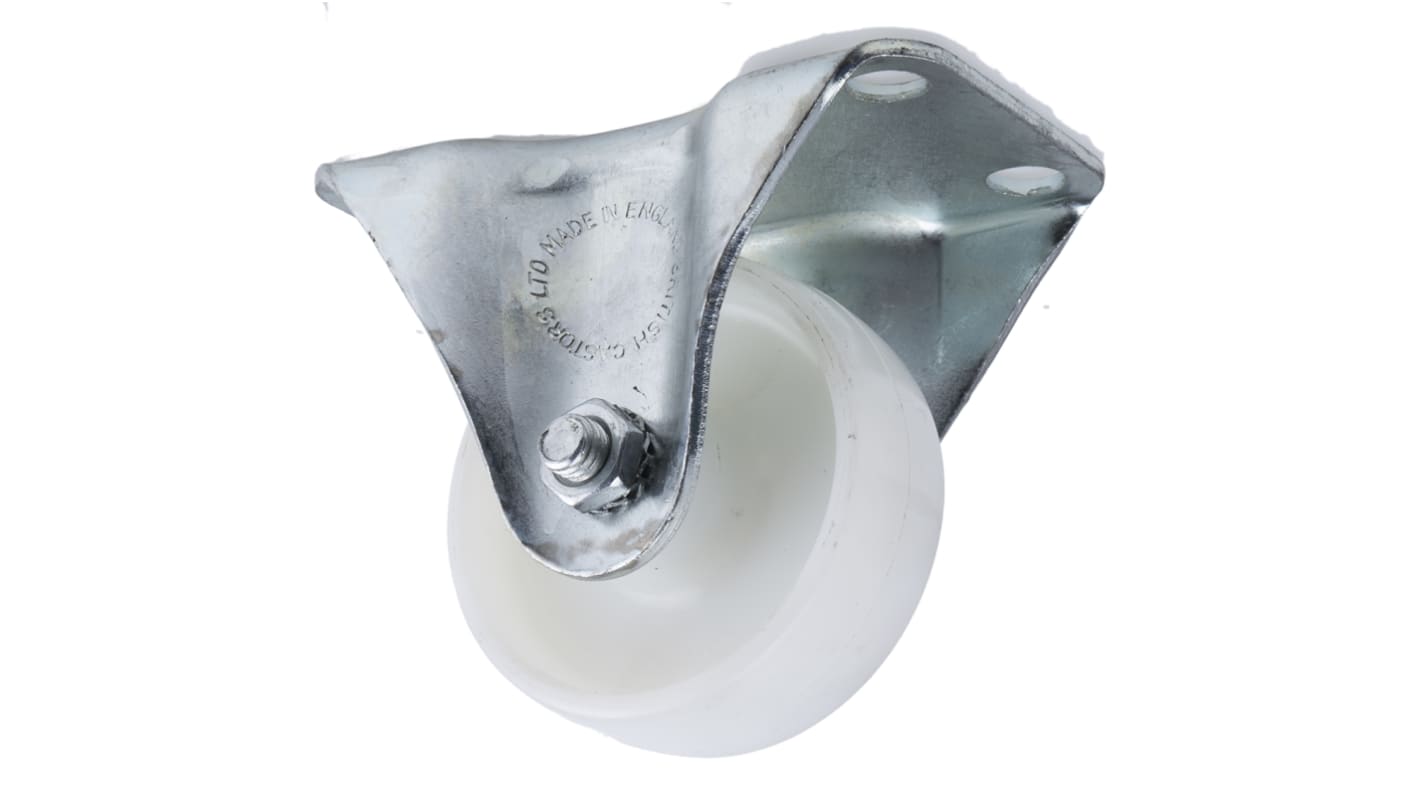 Flexello 中型定向脚轮, 85kg负载, Φ63mm, 81mm总高, 板安装, 平孔轮毂