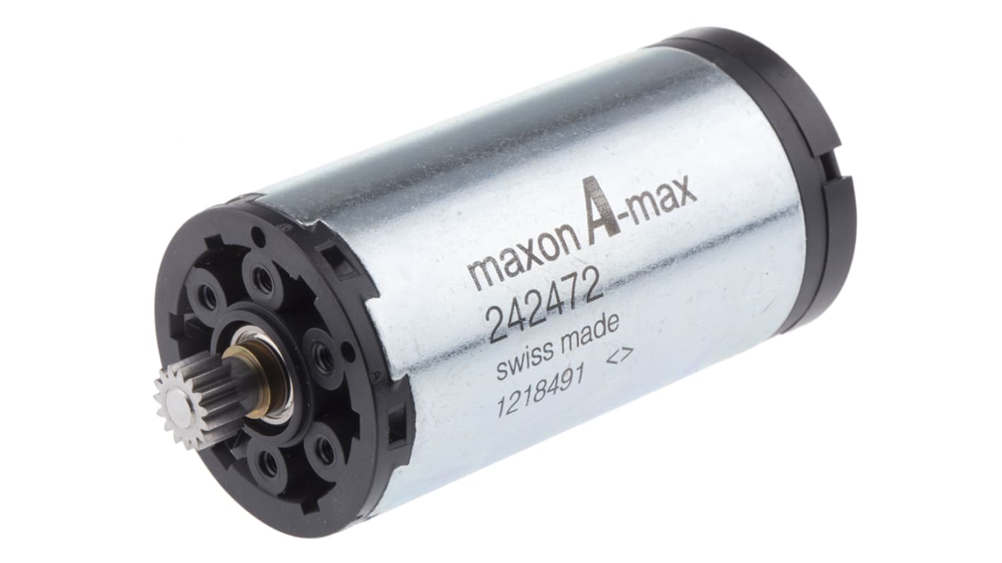 Motor DC Maxon, 24 V, 15 W, 5.930 rpm, par máx. 3,67 Ncm