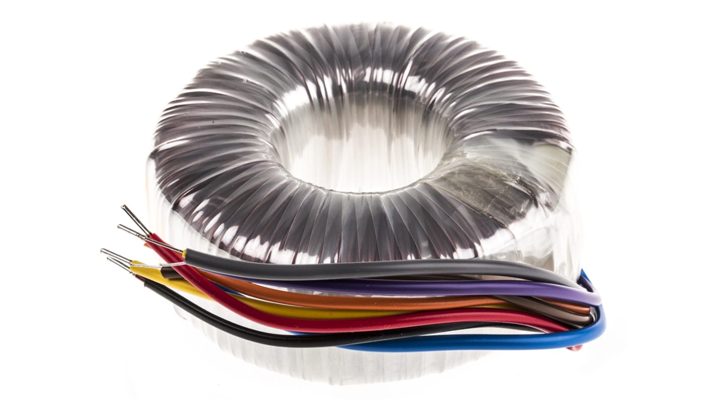 Nuvotem Talema 115 V ac, 230 V ac, 2 x 18V ac Toroidal Transformer, 225VA 2 Output