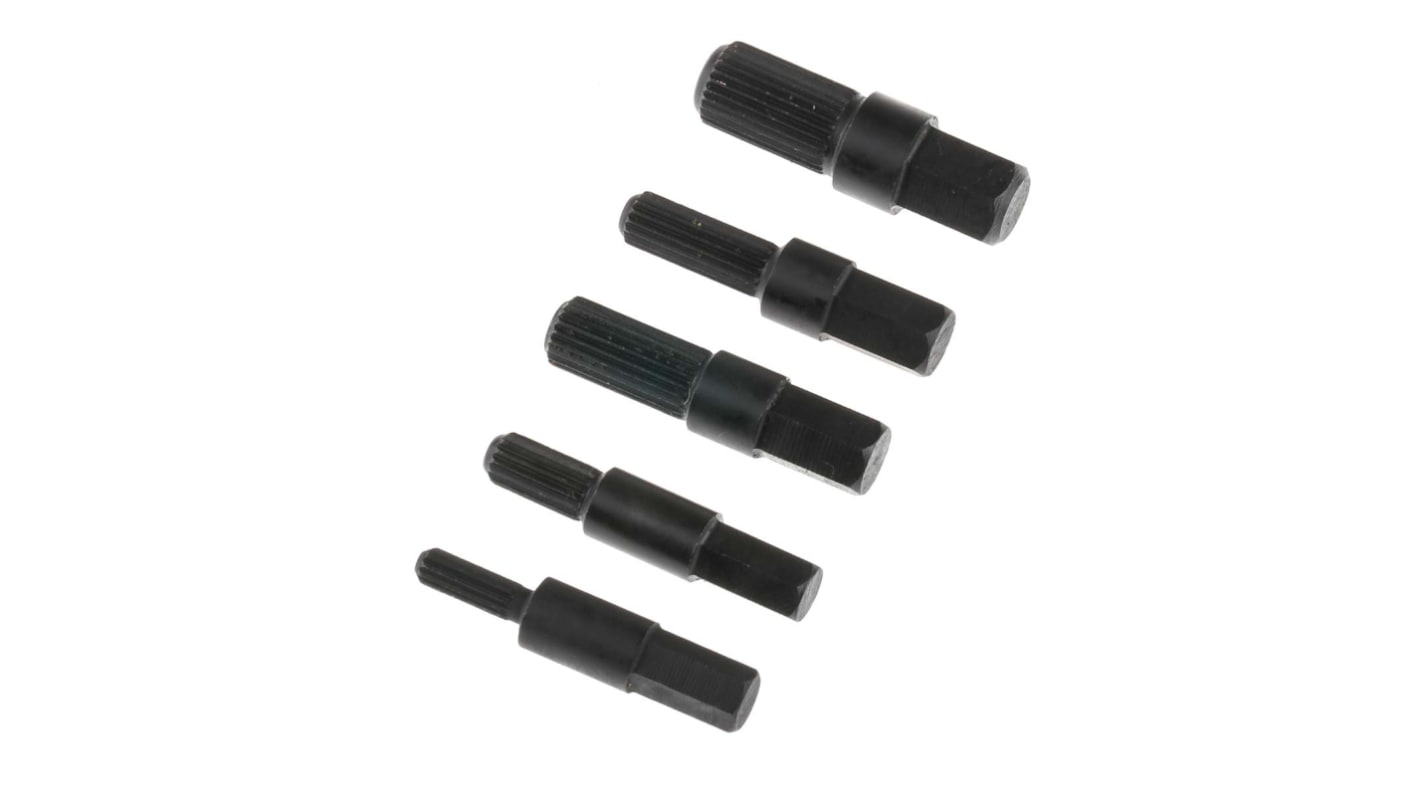 RS PRO 5 piece Steel Screw Extractor Set