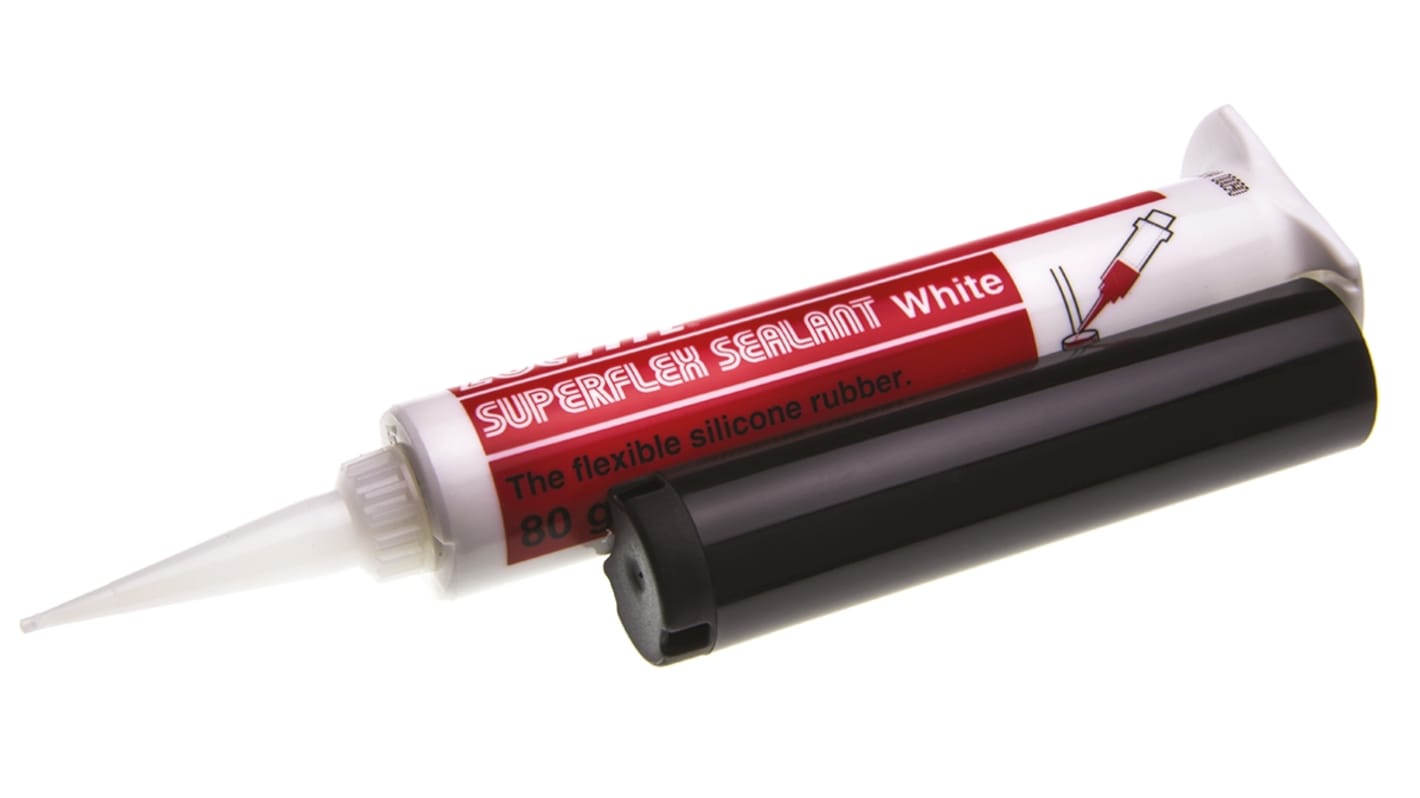 SI 5130 Dichtmittel Weiß, Essigsäure-Basis, Spritze 80 g, -60 → +250 °C