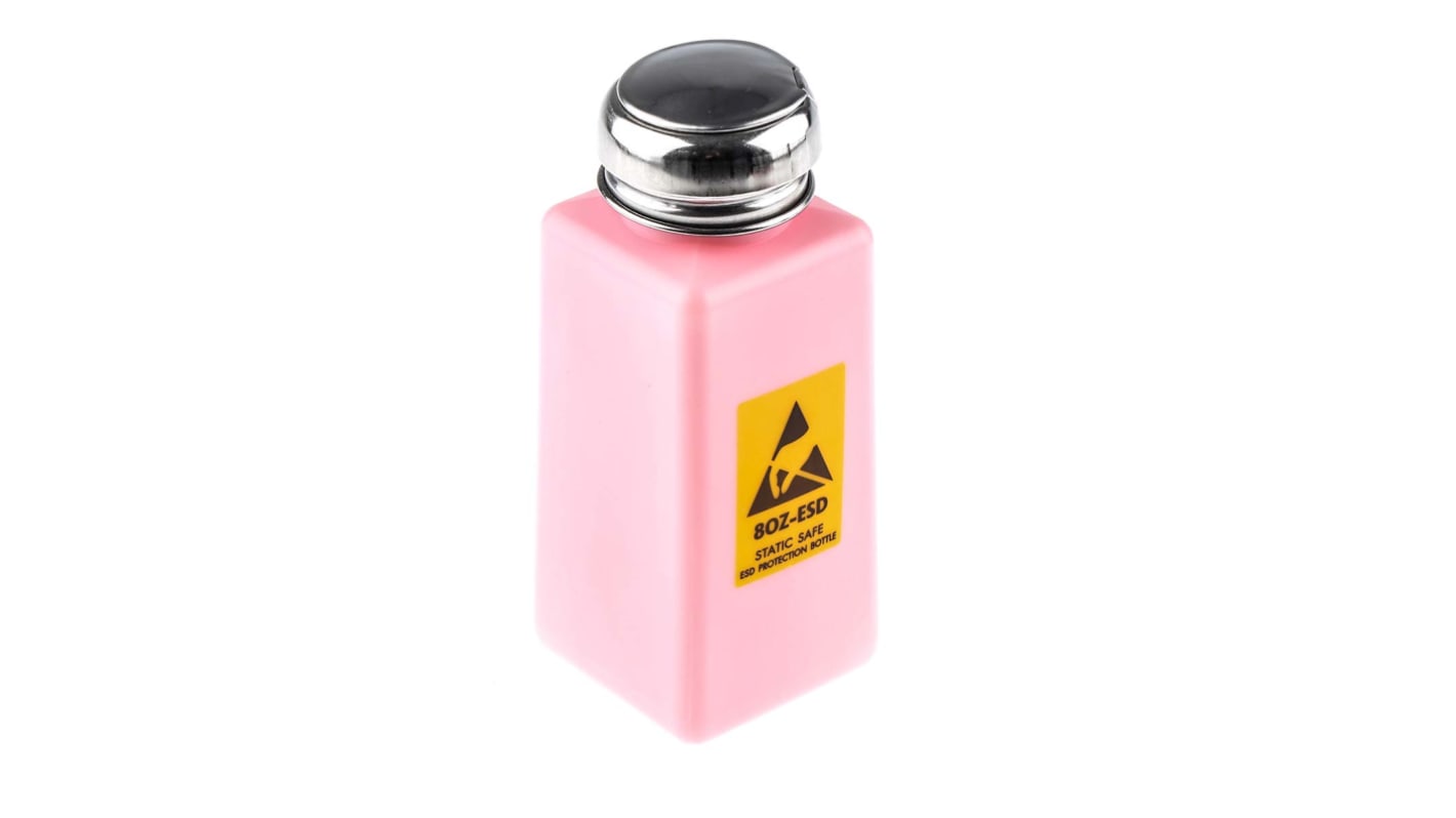 RS PRO 粉红色酒精泵, 240ml, 适用于清洁剂、溶剂