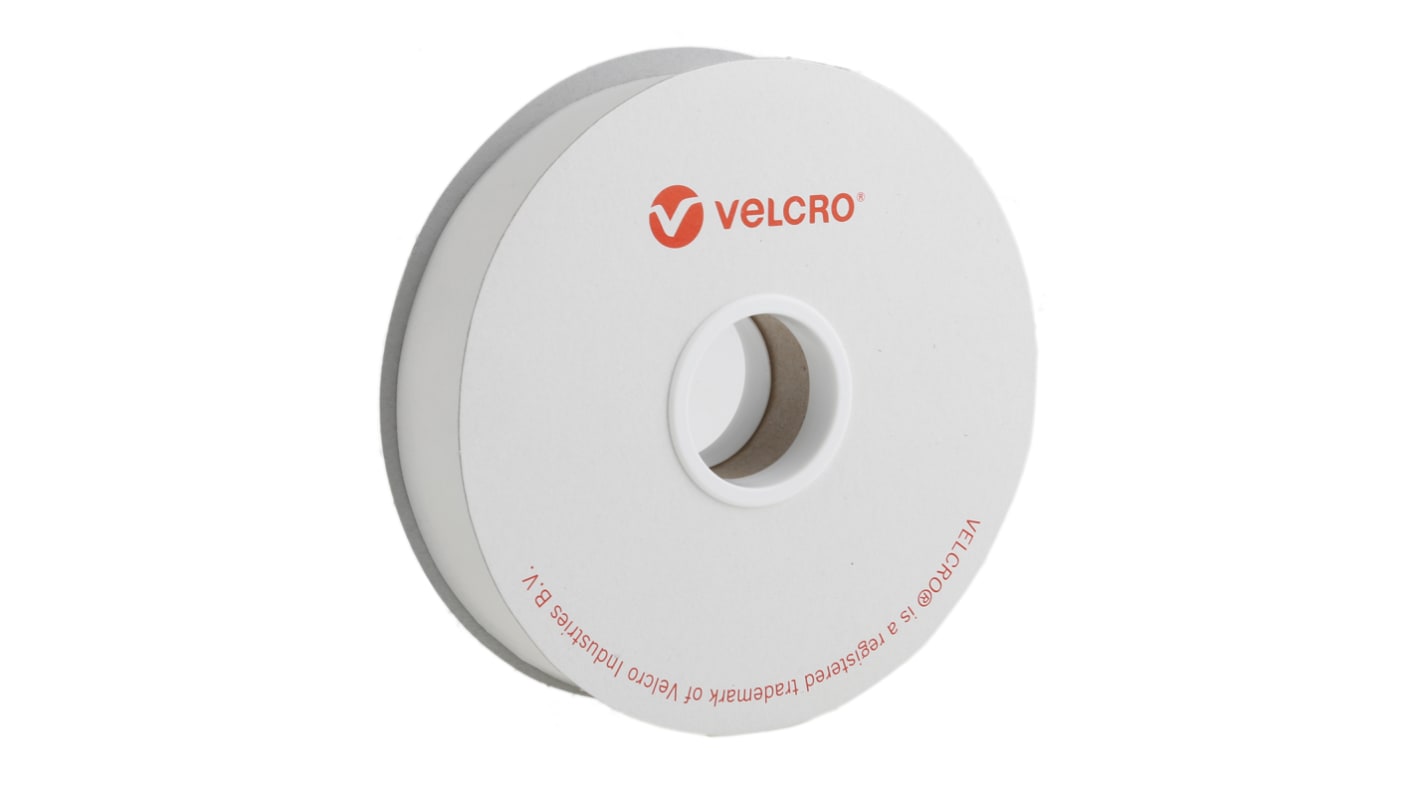 Velcro White Hook & Loop Tape, 22mm x 5m