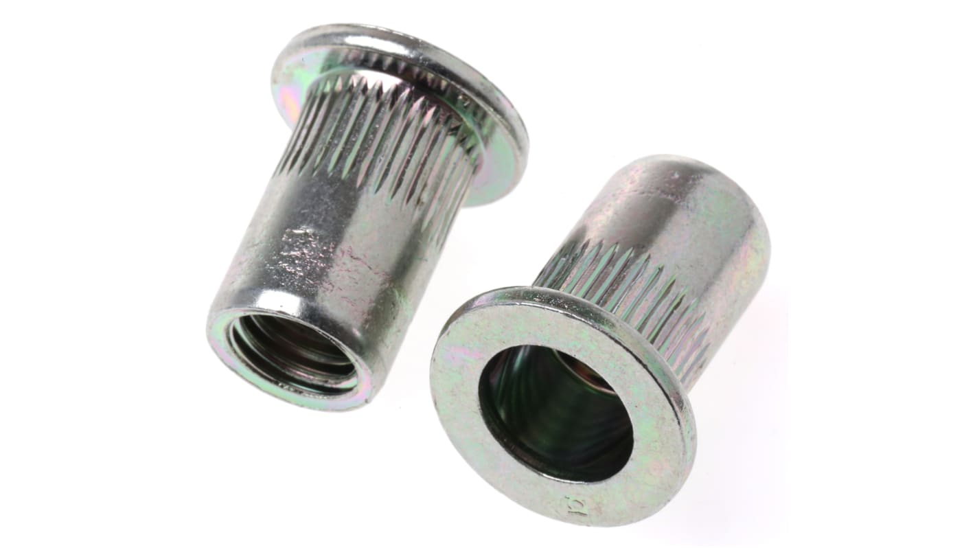 Böllhoff M10嵌件螺母, 19mm法兰直径, 22mm深, 钢制