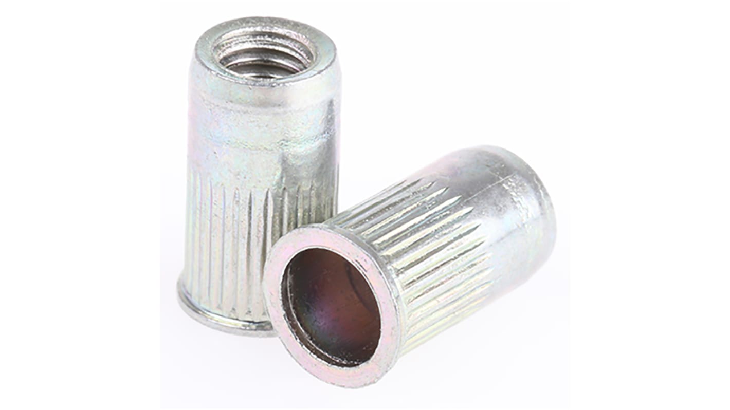 Böllhoff Plain, M4 Steel Threaded Insert, 6.7mm diameter 6mm Depth 11mm