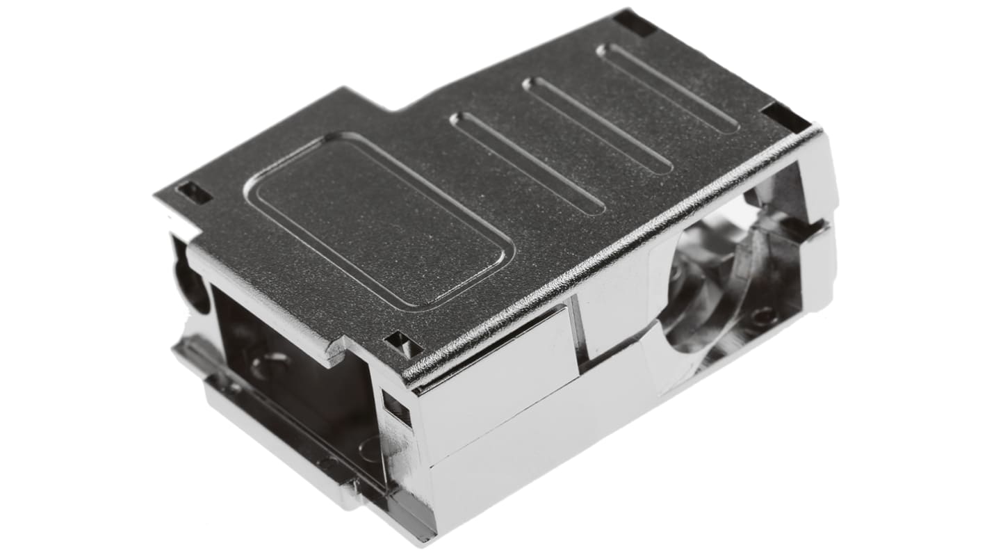 MH Connectors MHDSSK-T/M Sub-D Gehäuse gewinkelt / gerade, 9-polig, Silber, Größe E, aus ABS