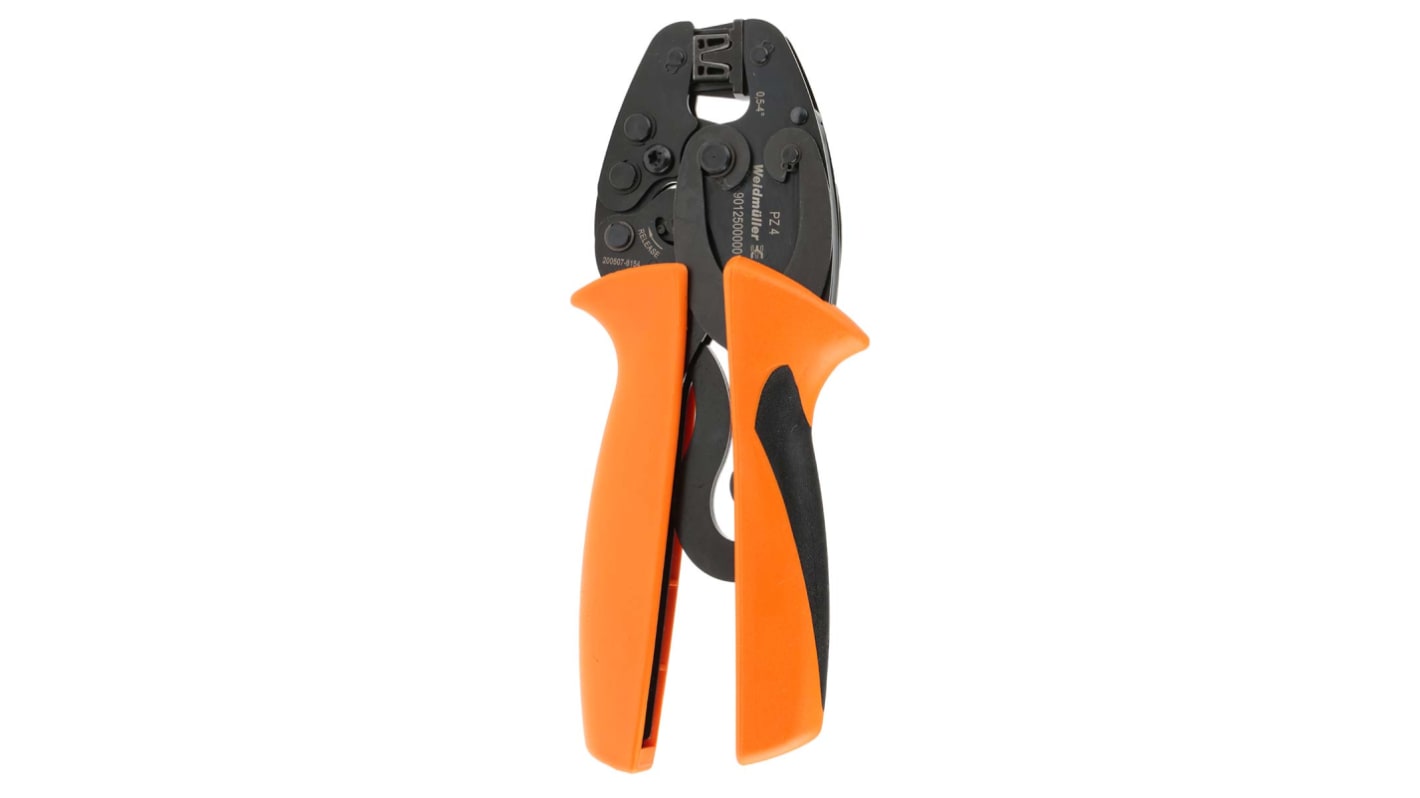RS PRO Hand Ratcheting Crimp Tool for Crimp Contacts, 0,5 → 4mm² Wire