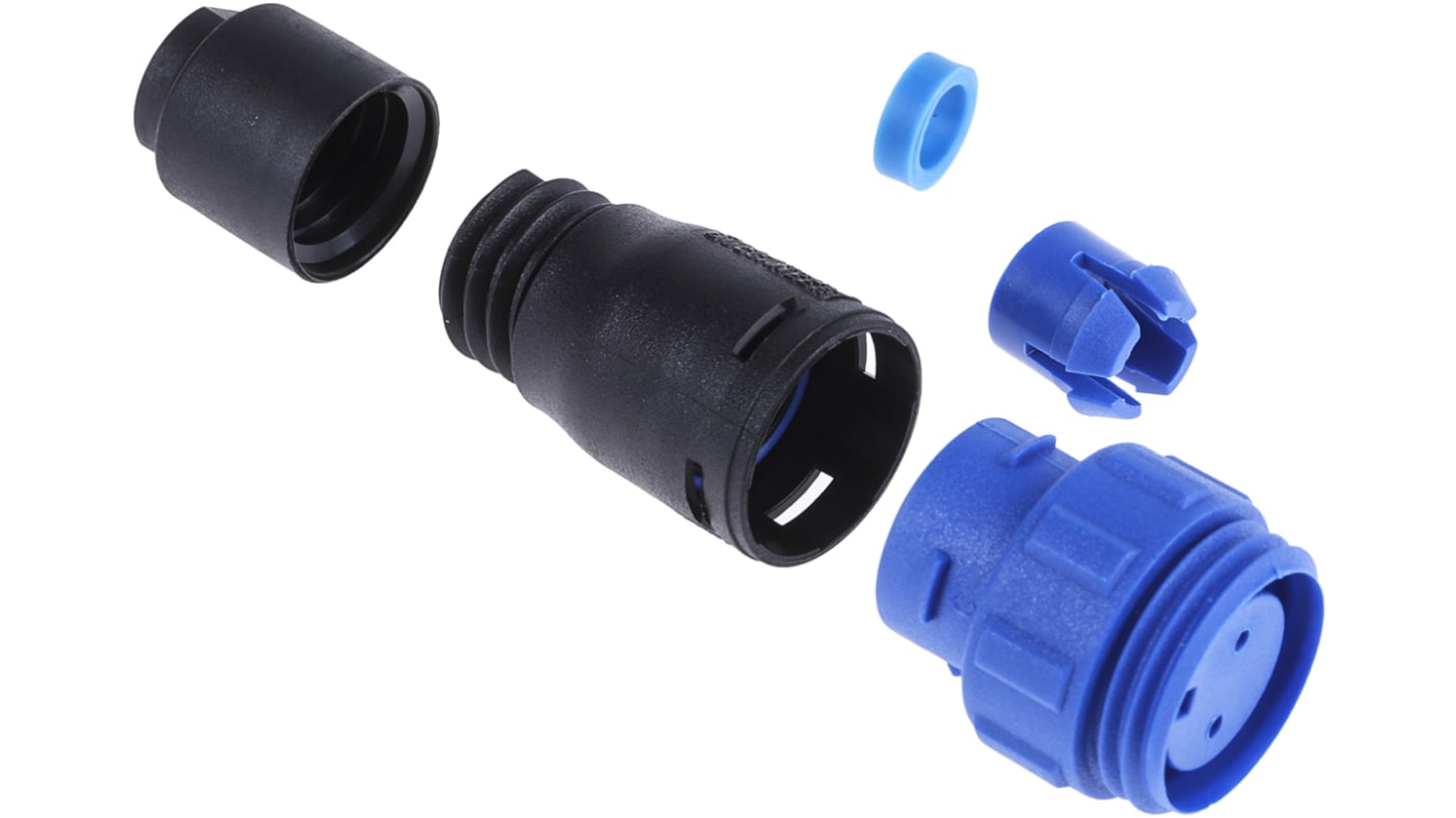 Bulgin Circular Connector, 2 Contacts, Cable Mount, Miniature Connector, Socket, Female, IP68, Buccaneer 400 Series