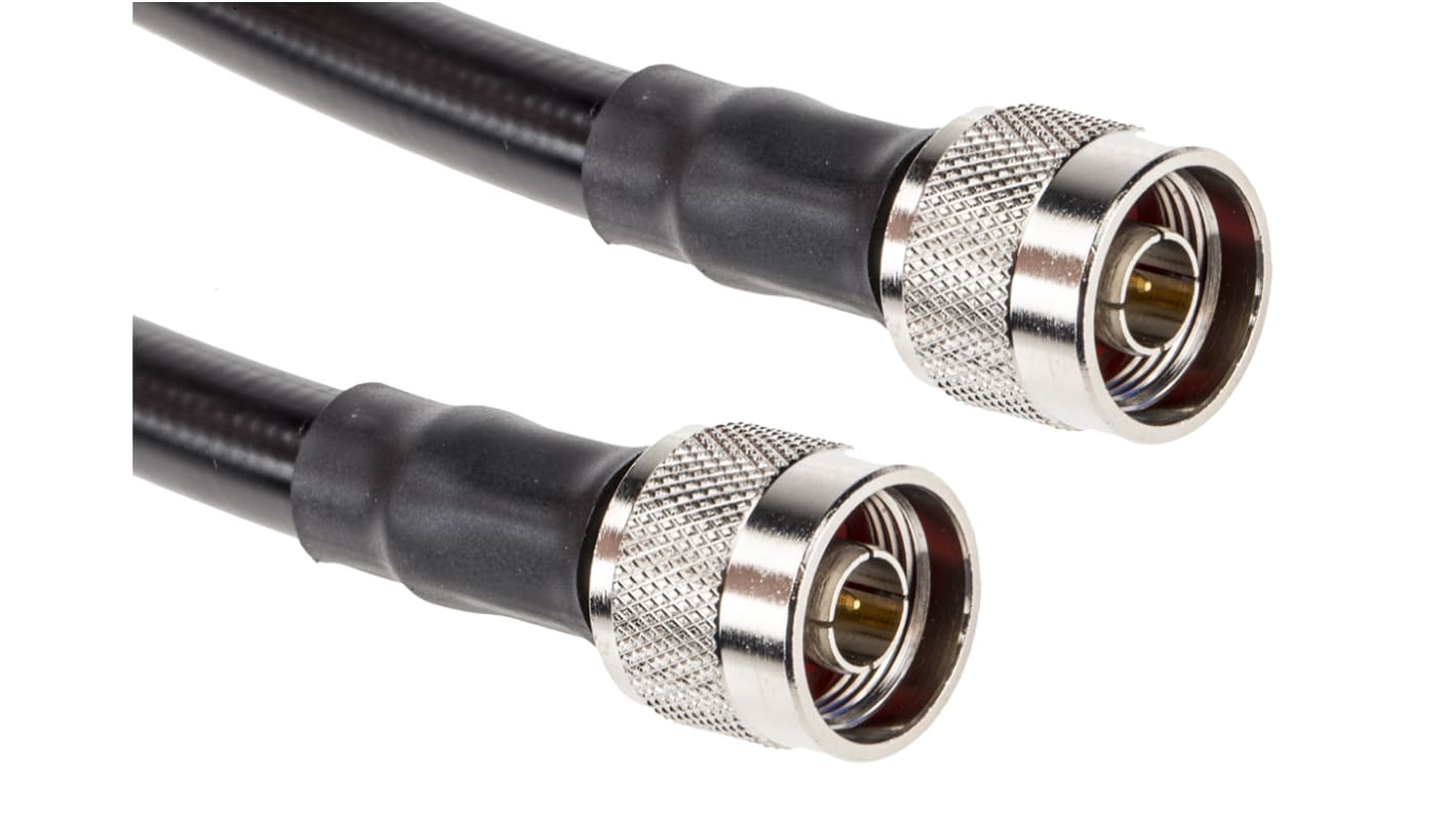 RS PRO Male N Type to Male N Type, 1m, RG214 Coaxial, Terminated50 Ω