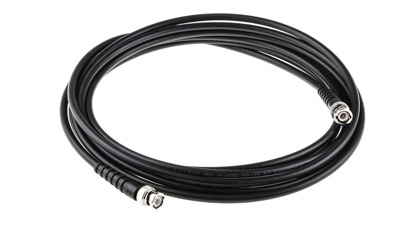 RS PRO Male BNC to Male BNC, 5m, RG59 Coaxial, Terminated75 Ω