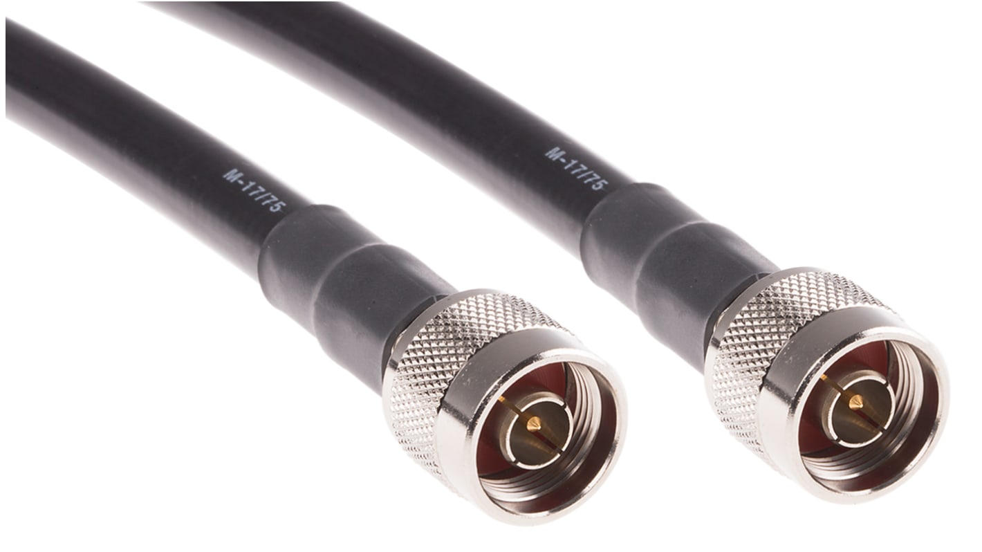 RS PRO Male N Type to Male N Type, 3m, RG214 Coaxial, Terminated50 Ω