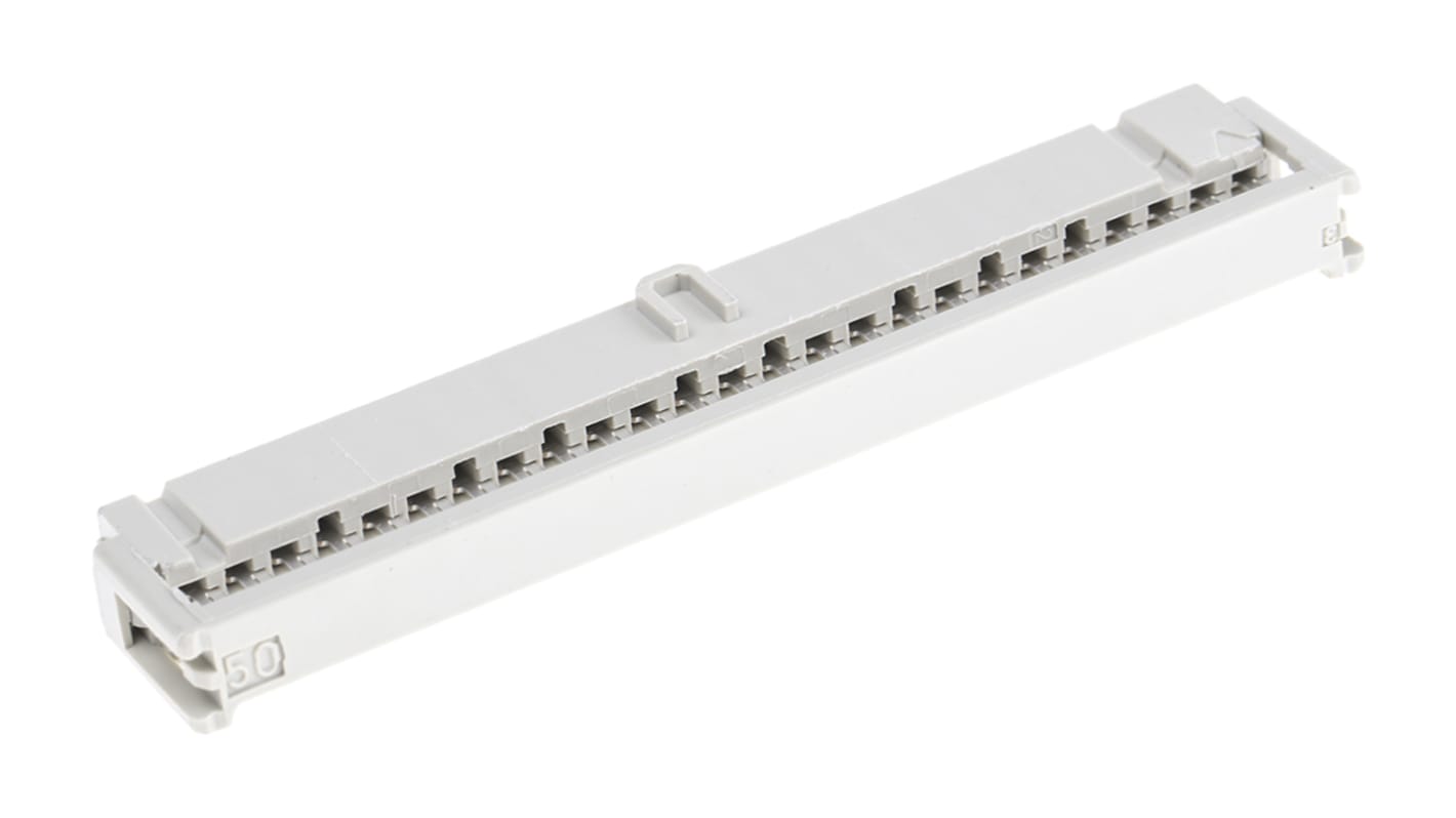 HARTING IDC连接器, 母座, 50p, 2.54mm间距, 2排, 电缆安装, IDC端接, 直角, SEK-18系列