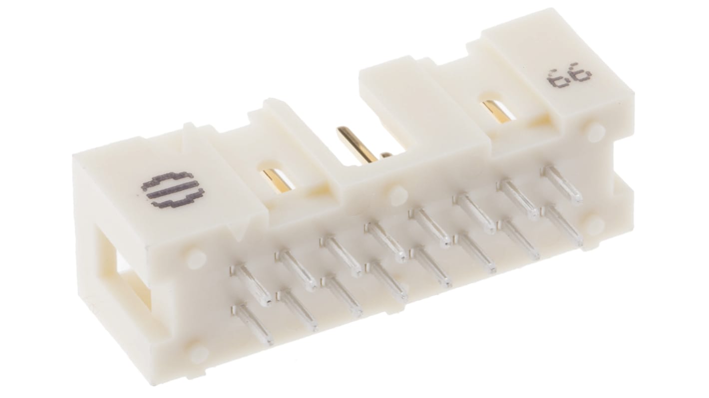 Wtyk PCB 16-pinowe raster: 2.54mm 2-rzędowe HARTING Przewlekany