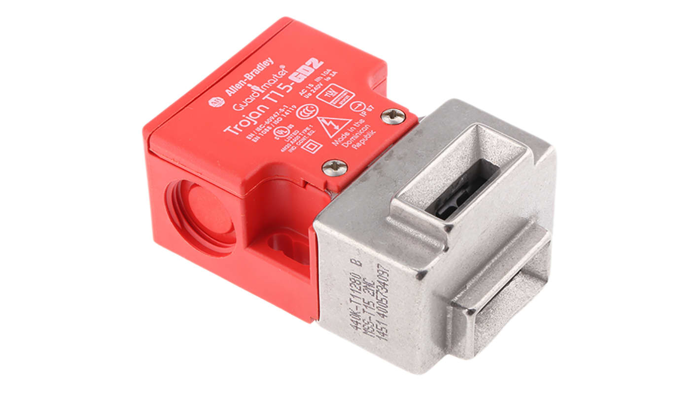 Allen Bradley Guardmaster 安全门开关, 联锁键控锁, 2常闭, 最大直流600V, 最大交流600V, 最大2.2A, M20接口, IP67, 440K系列
