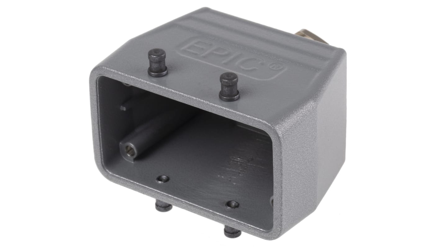 EPIC H-BE Heavy Duty Power Connector Hood, 10 Contacts, M20 Thread, Top Entry