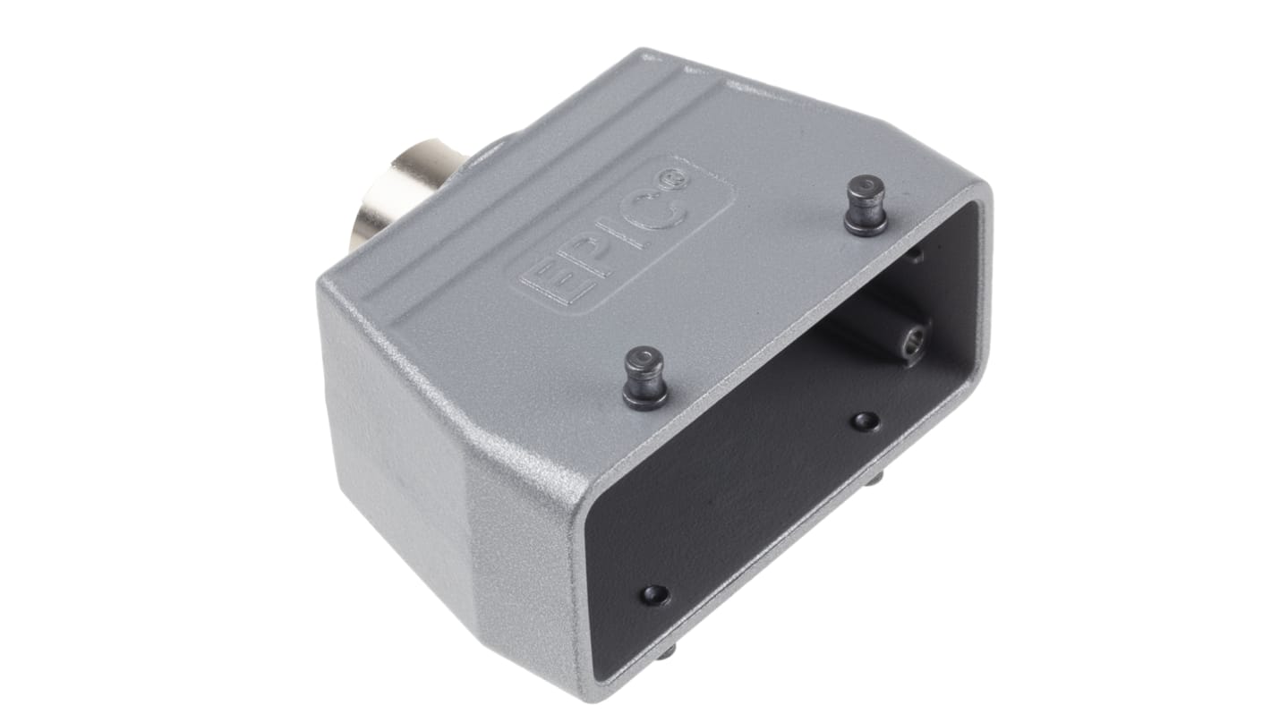 EPIC H-BE Heavy Duty Power Connector Hood, 16 Contacts, M25 Thread, Top Entry