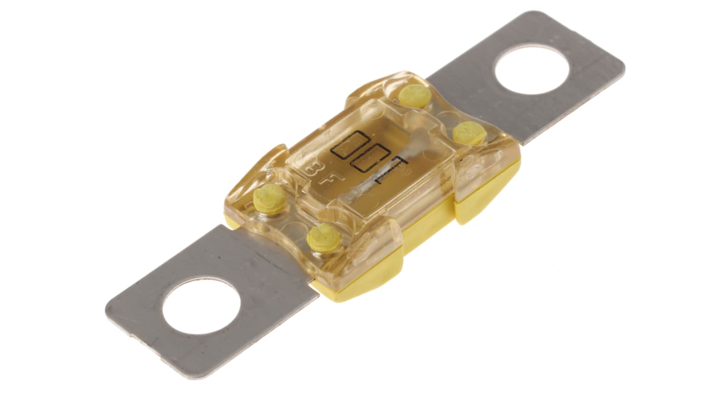 Littelfuse BF2汽车保险丝, 100A, 32V 直流, 黄色, 热塑性塑料主体