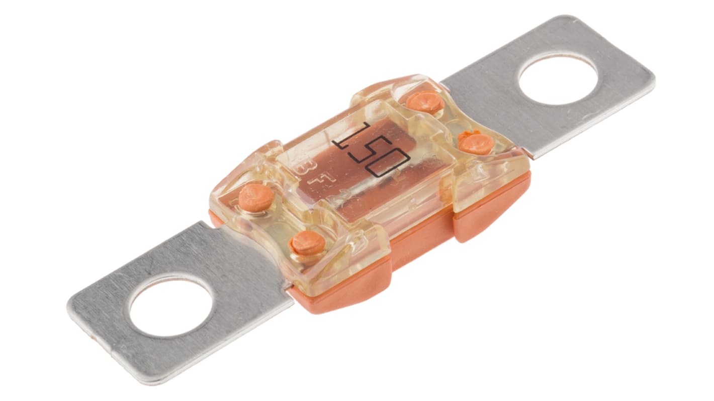 Littelfuse BF2汽车保险丝, 150A, 32V 直流, 橙色, 热塑性塑料主体