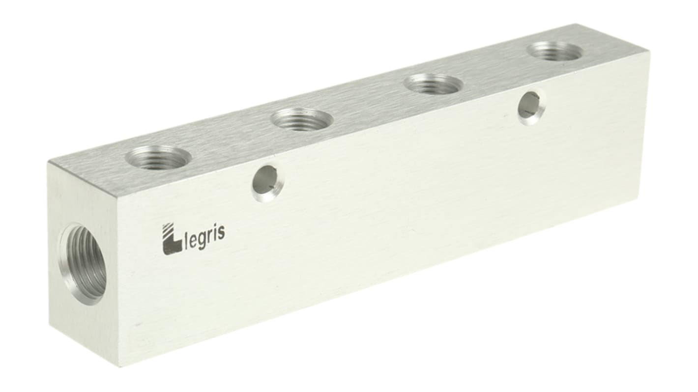 Legris 3313 8 Outlet Manifold, G 1/4 G 1/8