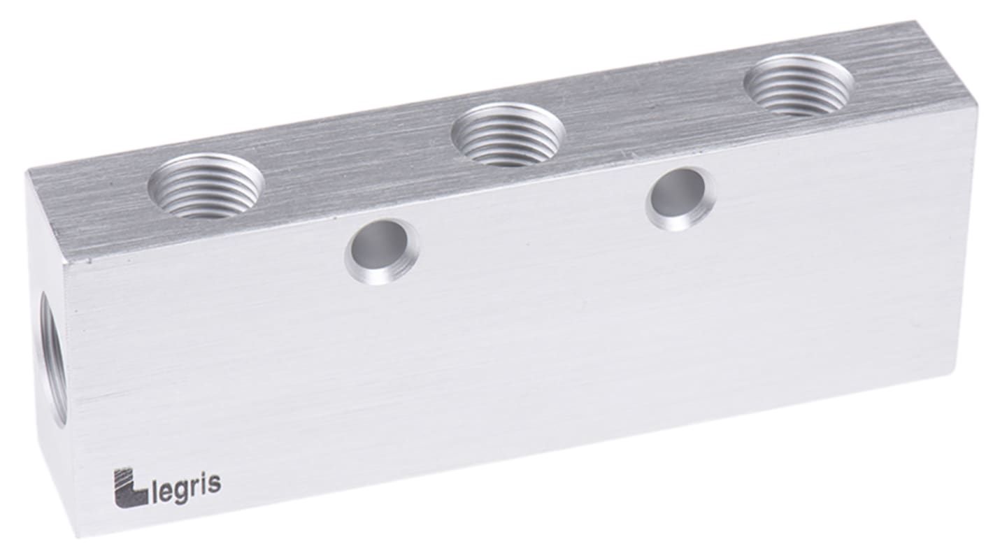 Legris 3313 6 Outlet Manifold, G 3/8 G 1/4