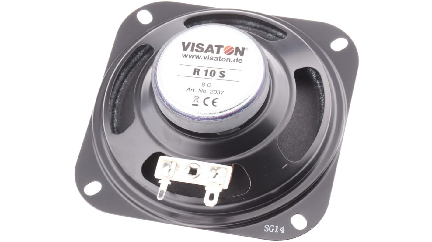 Visaton 102mm dia 20W nom Full Range Speaker Driver, 8Ω, 100 Hz → 13 kHz