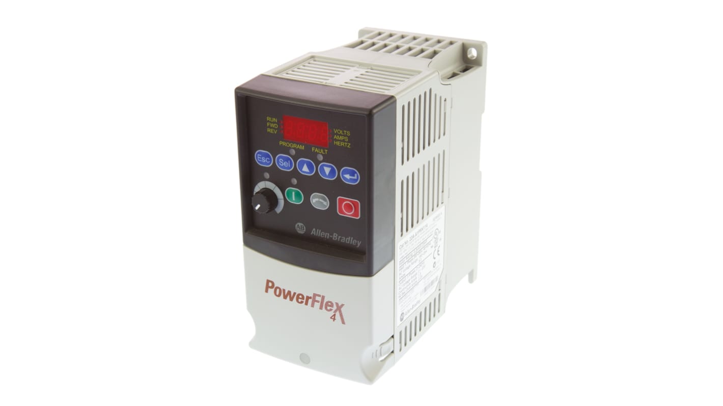 Allen Bradley 0.2 kW单相变频器, 200 至 240 V 交流, 1.5 A, 240Hz, 用于交流电动机, PowerFlex 4系列