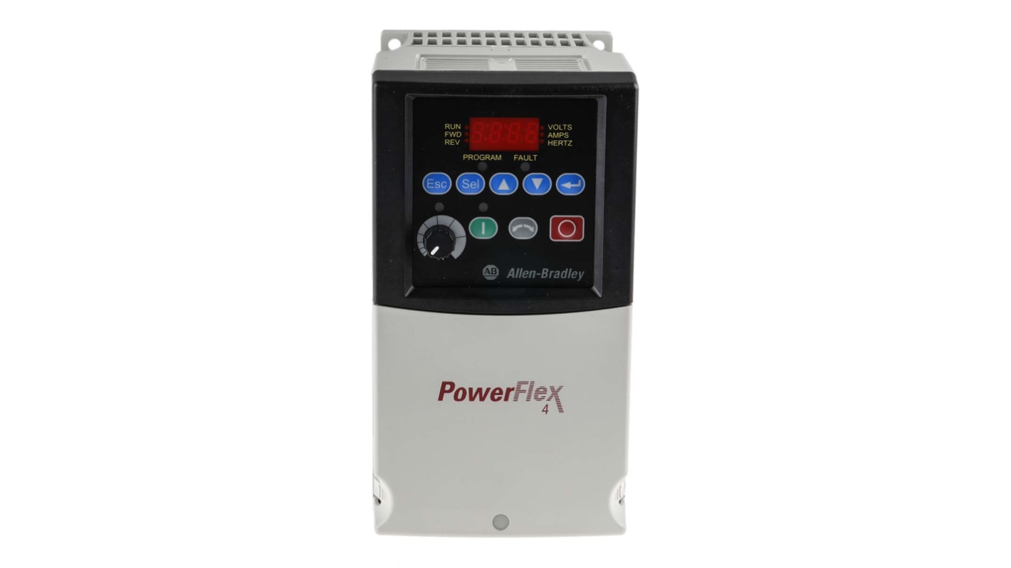 Variateur de fréquence Allen Bradley PowerFlex 4, 1,5 kW 230 V c.a. 1 phase, 8 A, 240Hz