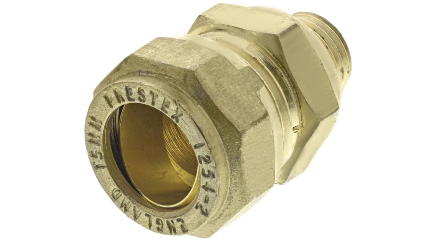 RS PRO Brass Compression Fitting, Straight Coupler