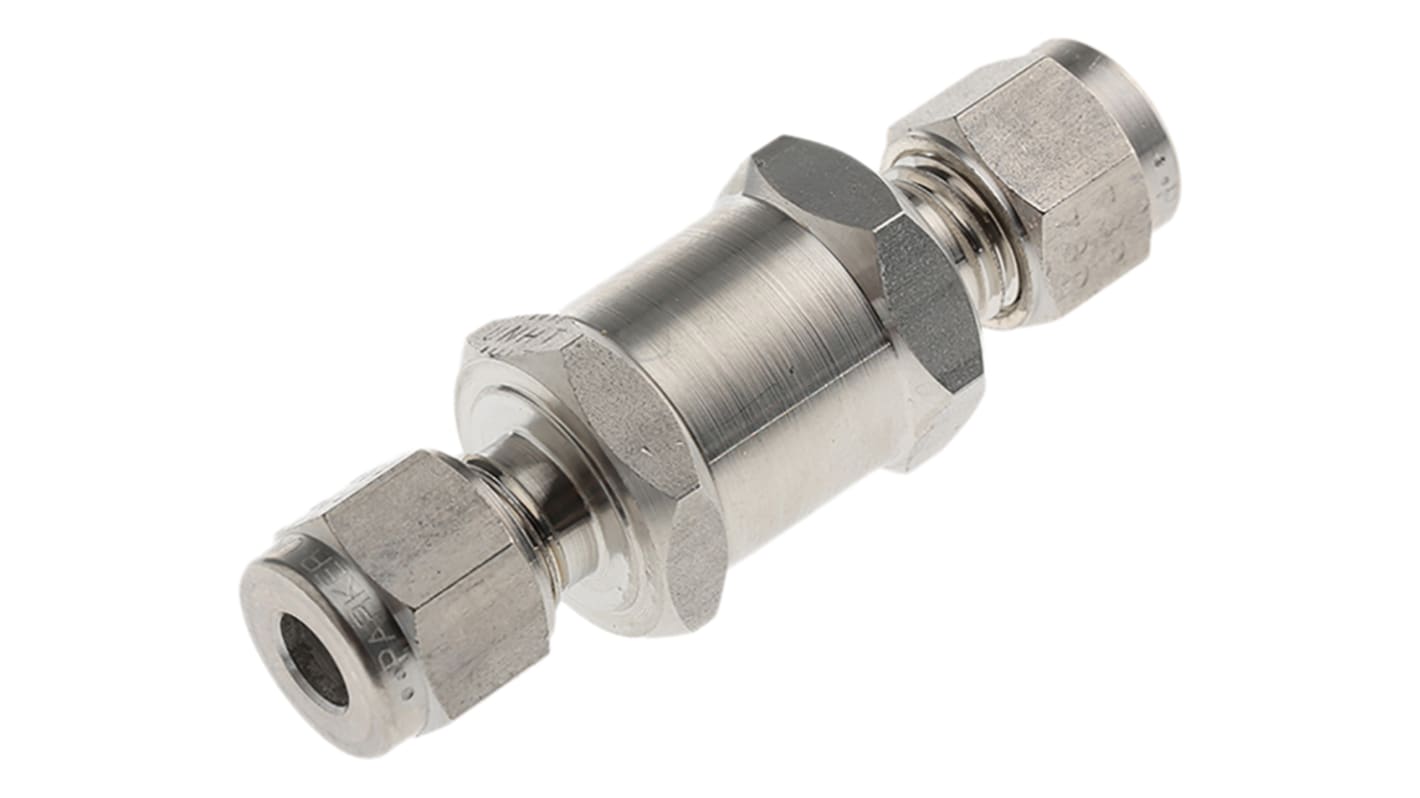 Valvola di non ritorno in Acciaio inox Parker, 6mm, 414 bar max, tipo Singolo