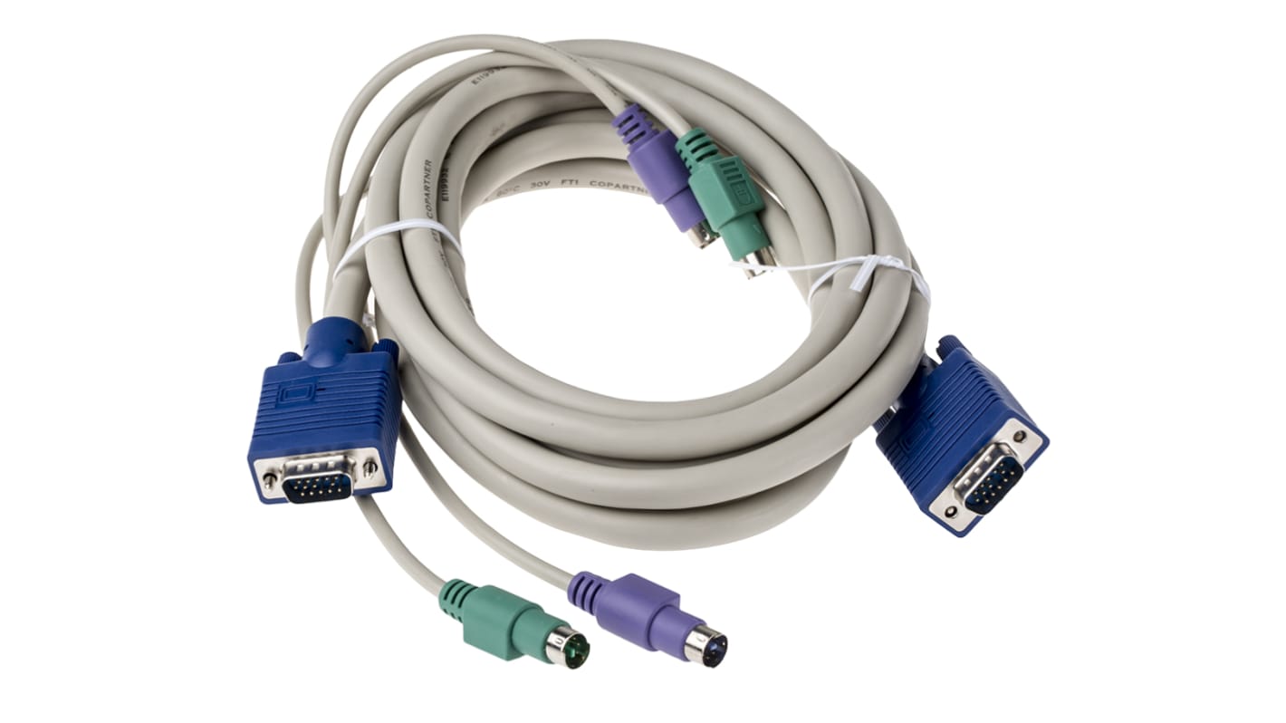 RS PRO KVM Mixed Cable Assembly