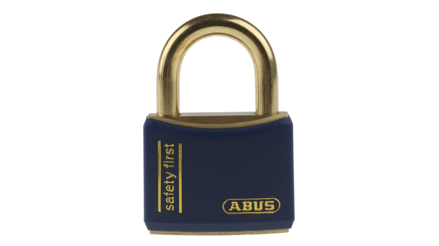 ABUS Key Weatherproof Brass Safety Padlock, Keyed Alike, 6mm Shackle, 40mm Body