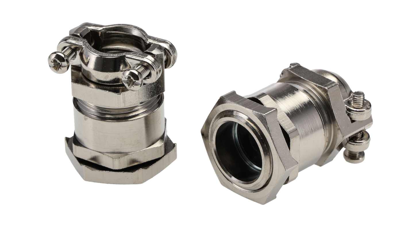 Lapp SKINDICHT Series Metallic Nickel Plated Brass Cable Gland, M20 Thread, 7mm min., 13mm max., IP55