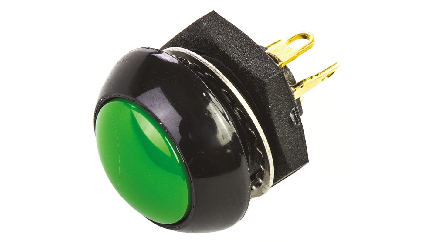 Interruttore a pulsante Otto, Momentaneo, DPDT, , 5 A a 28 V cc Montaggio a pannello