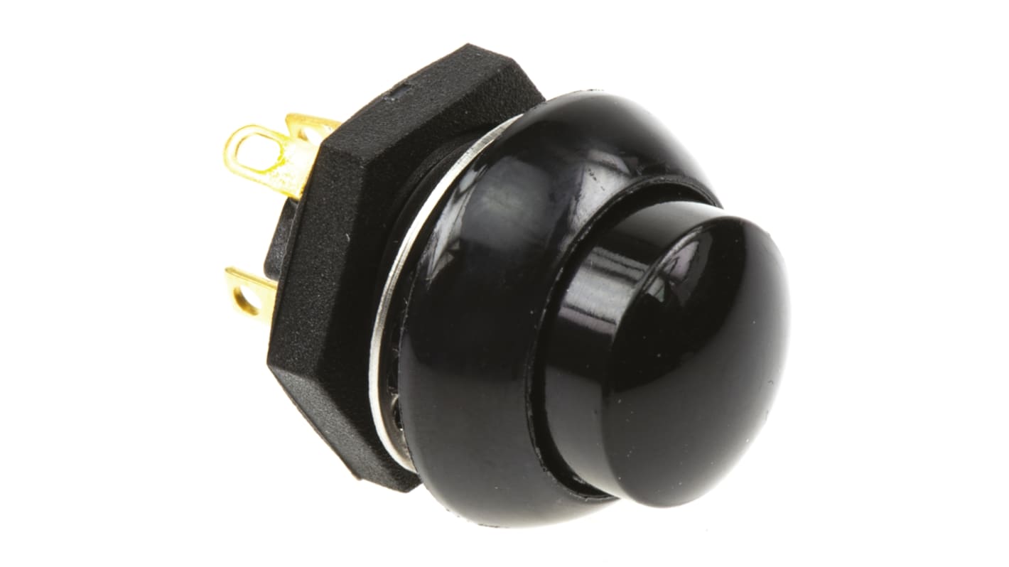 Otto Push Button Switch, Momentary, Panel Mount, DPDT, 28V dc