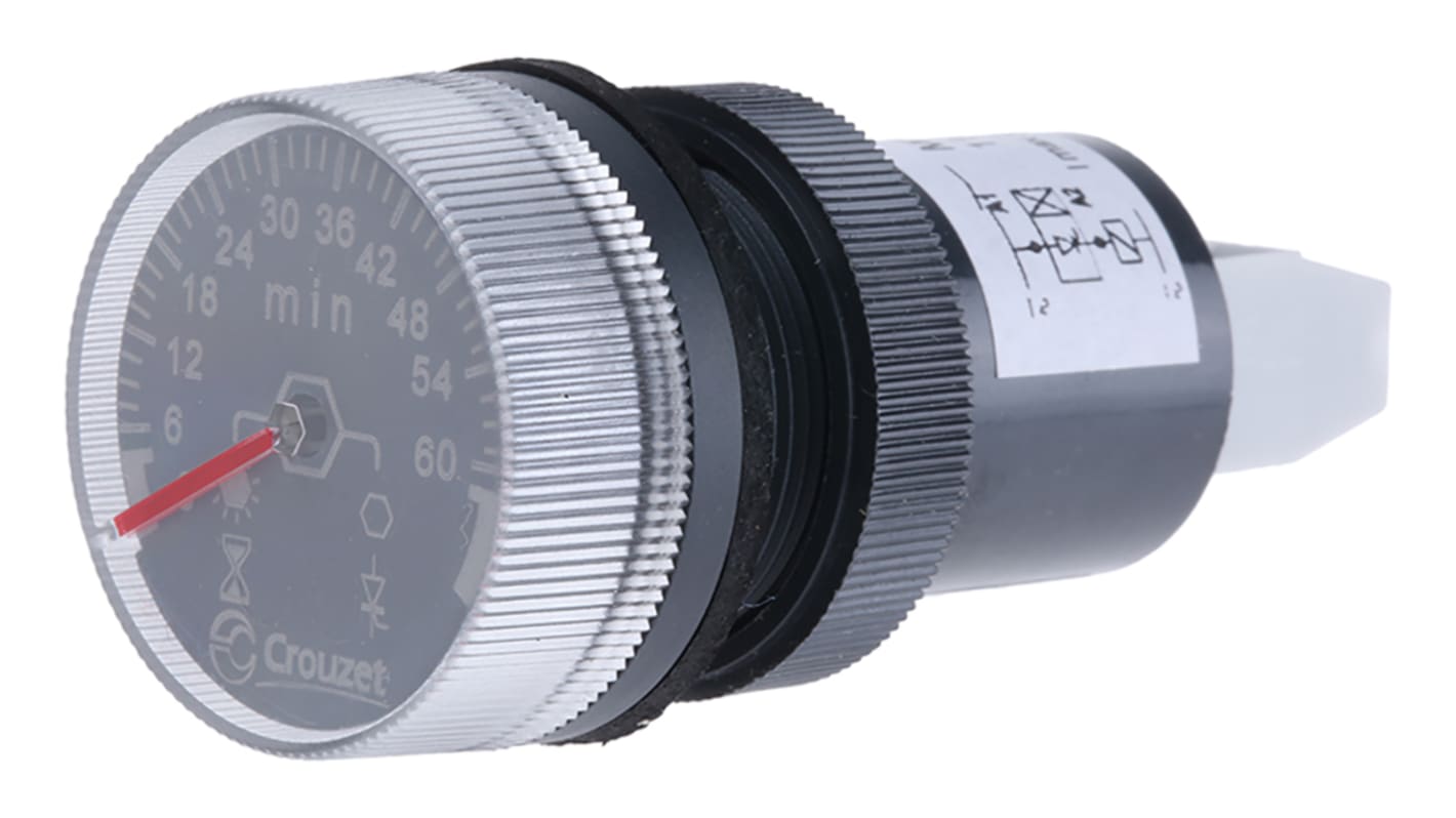Crouzet Analogue Time Switch 100 → 240 V ac/dc, 1-Channel
