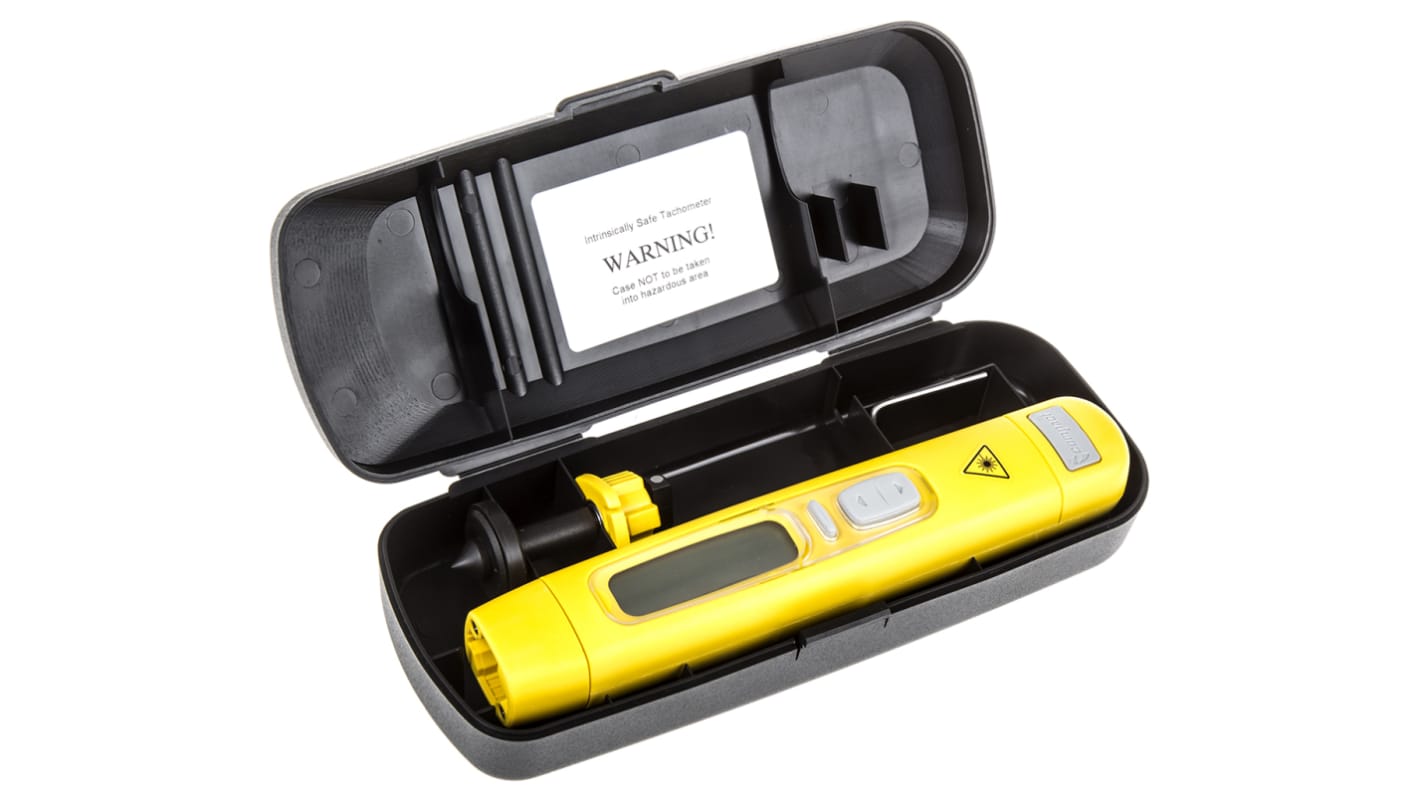 Compact A2109/LSR 激光转速仪, LCD显示, 最高99999rpm, ±0.05 %精度, AAA电池