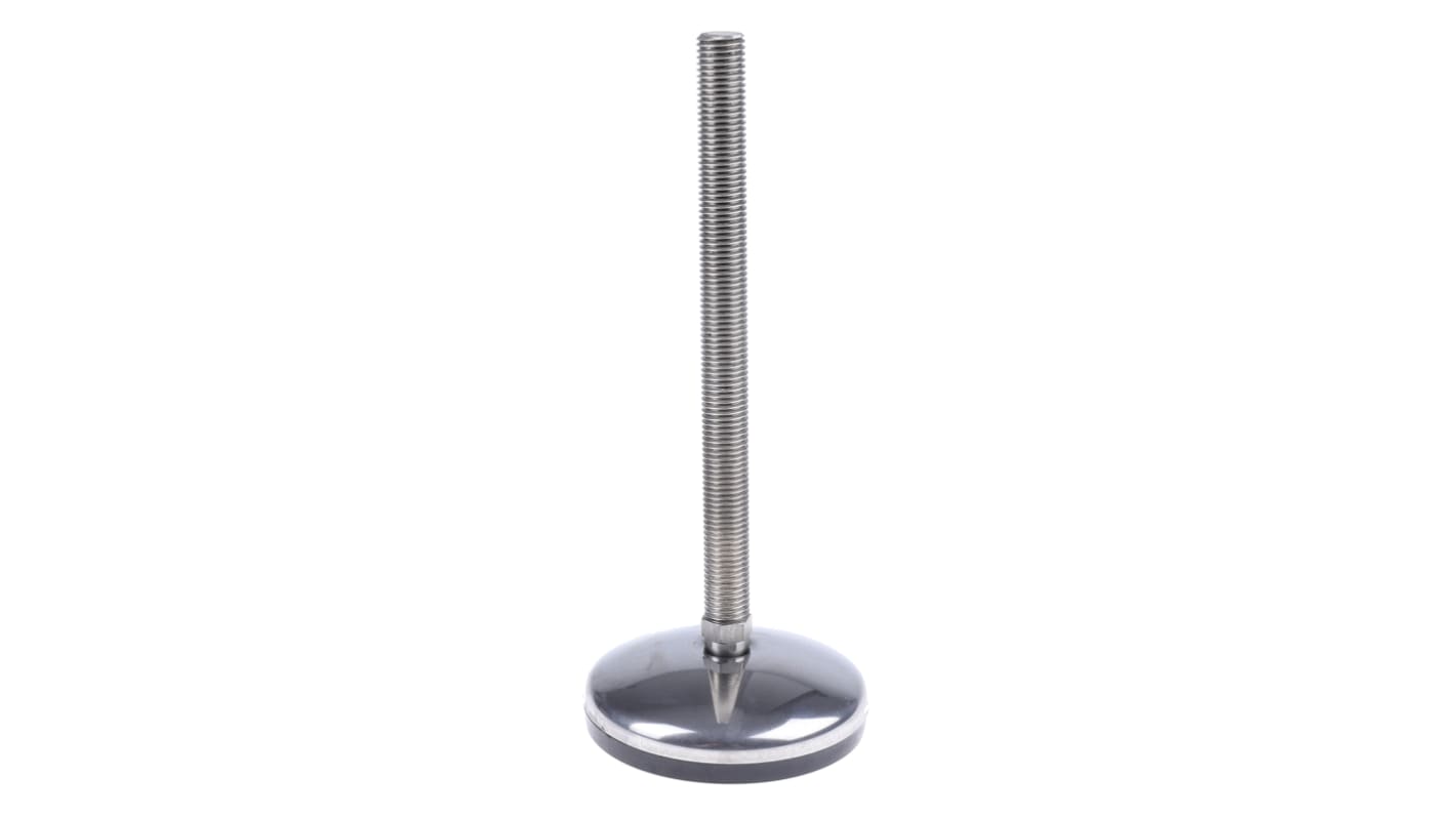 Nu-Tech Engineering M16 Stainless Steel Adjustable Foot, 1000kg Static Load Capacity 3.5° Tilt Angle