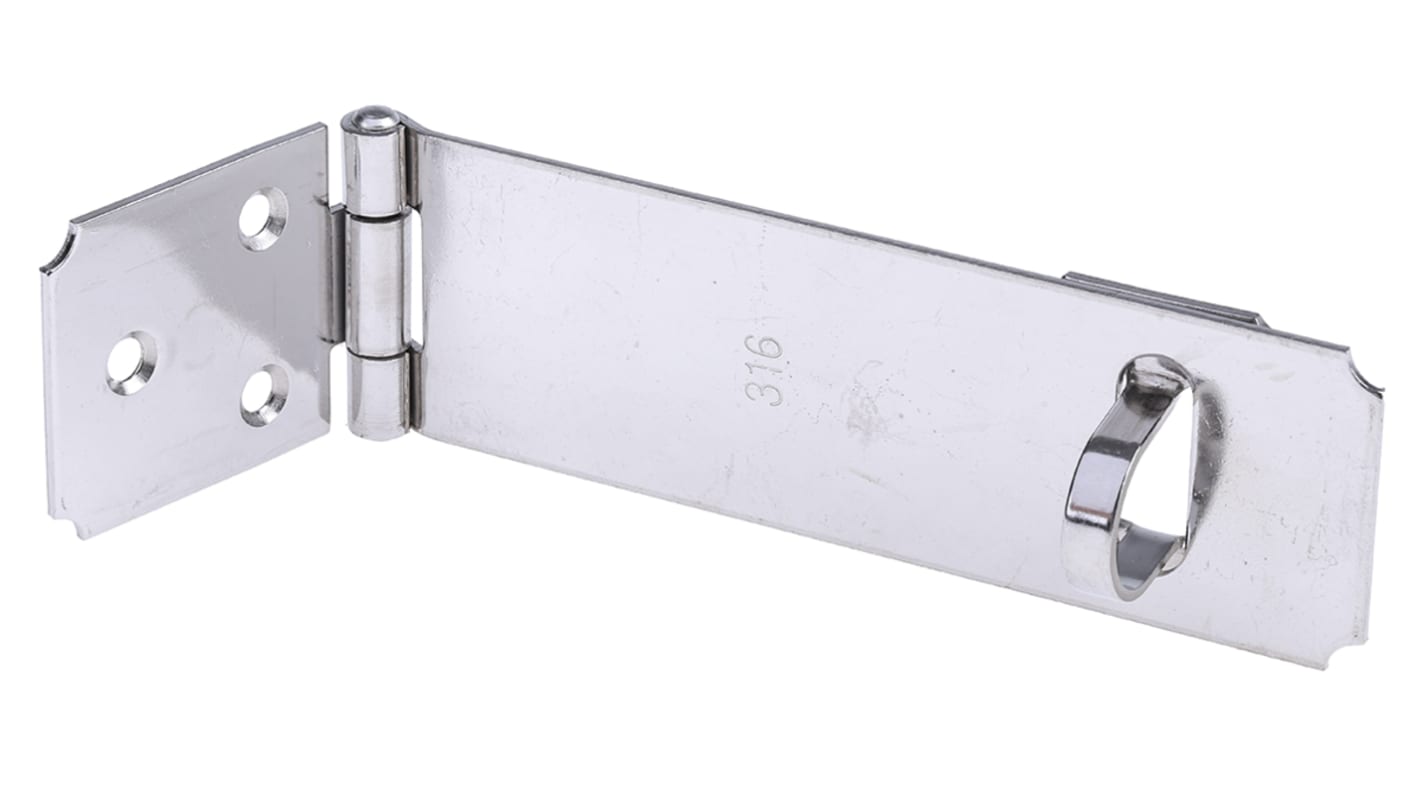 RS PRO Stainless Steel Hasp & Staple, 114 x 36mm