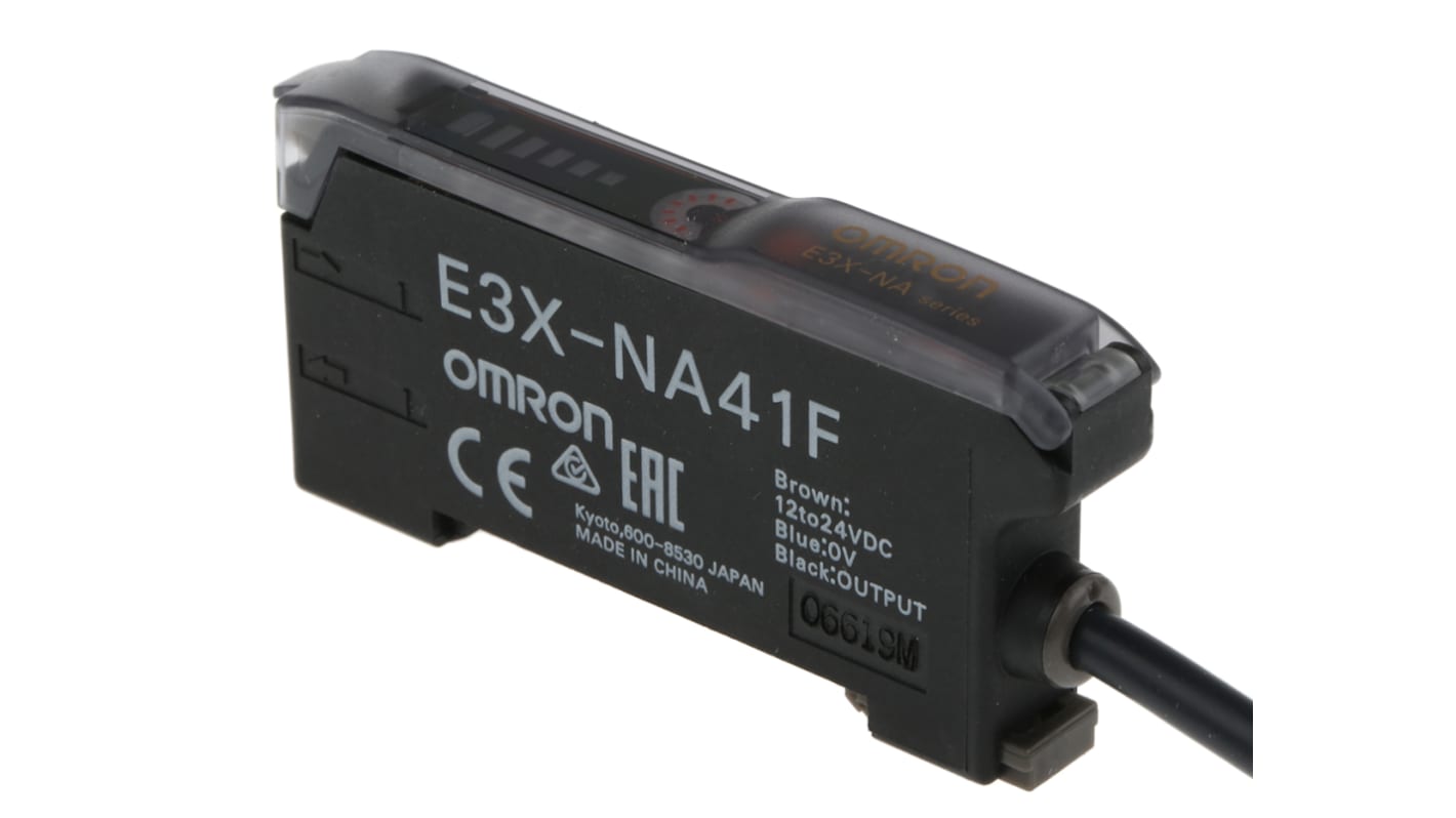 Omron 光纤传感器, PNP输出, 12 → 24 V 直流, 预接线接端, 20 μs响应, IP50