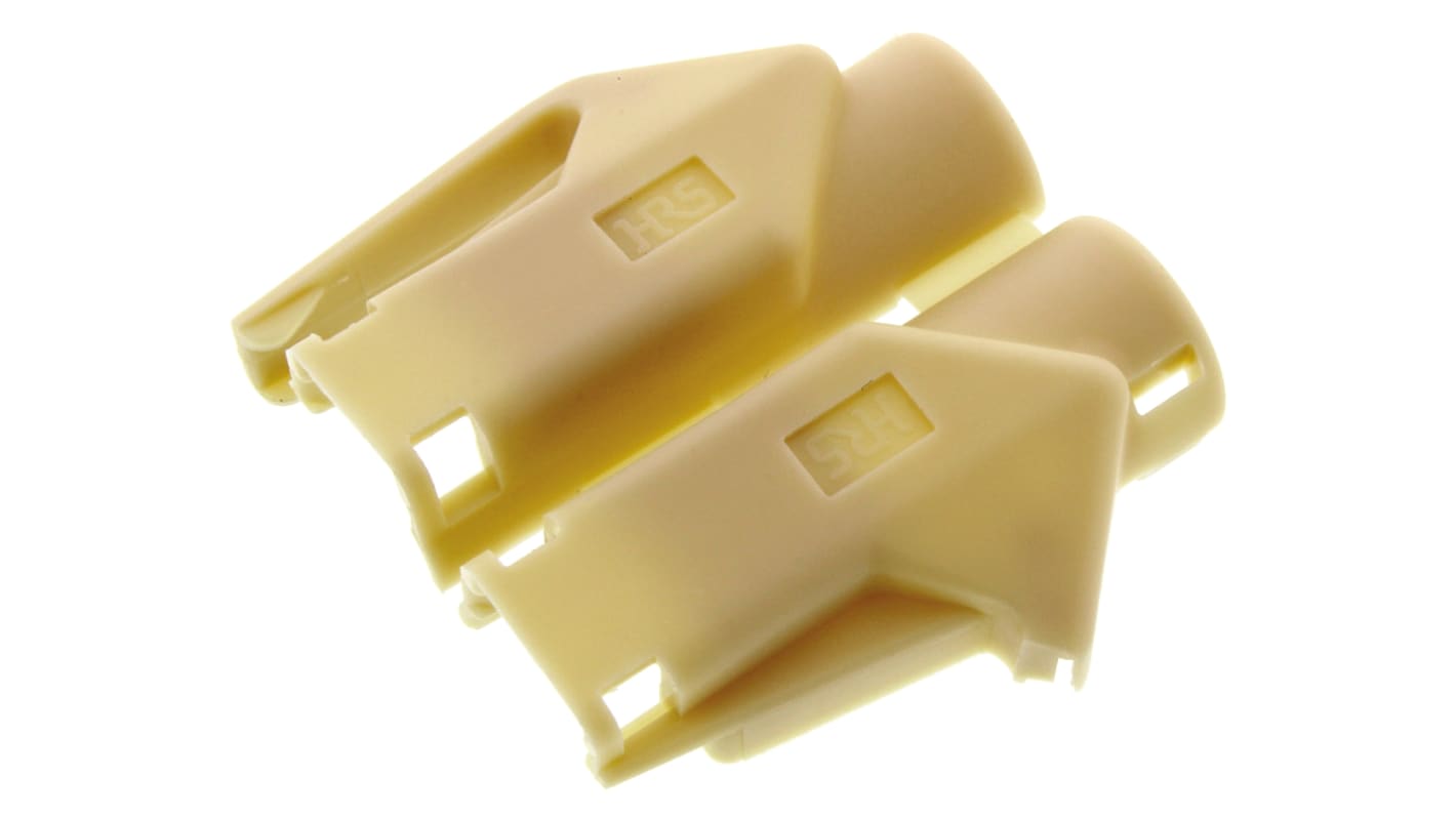 Hirose 水晶头保护套, 米色, 用于RJ45 连接器, PA制