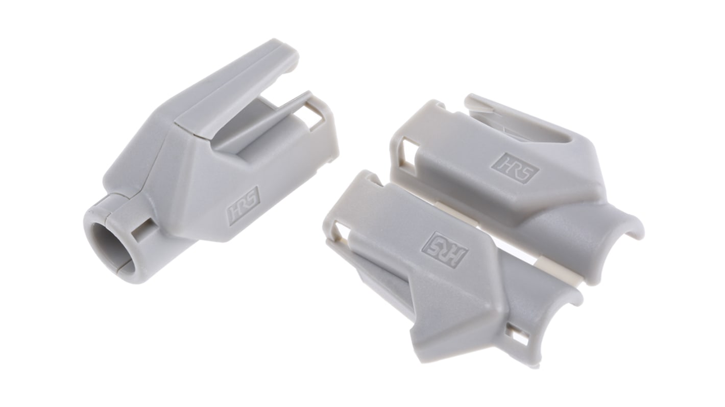 Krytka konektoru RJ, RJ45, Šedá, Ano, šířka: 29.5mm, hloubka: 16.8mm, délka: 13.4mm