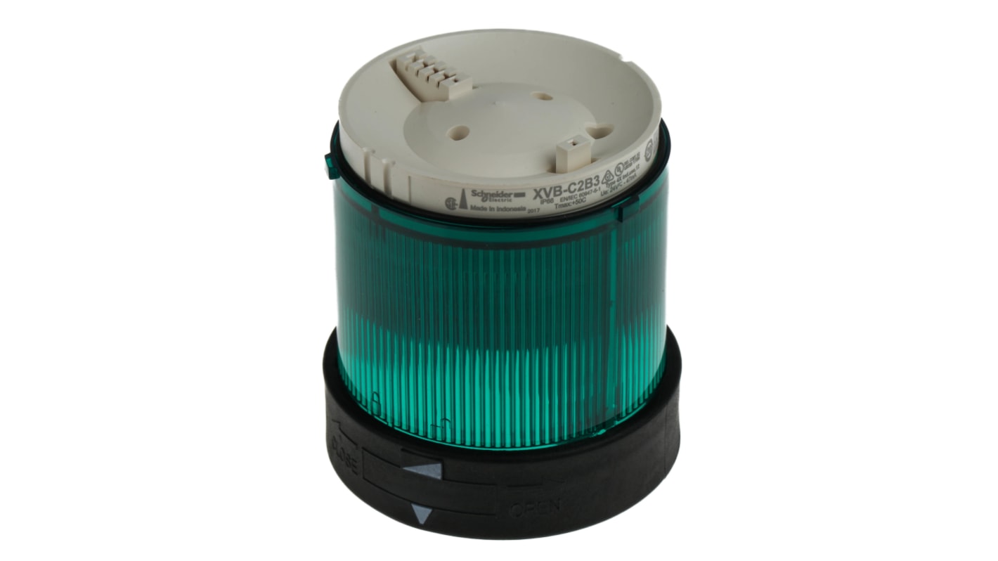 Schneider Electric ビーコンユニット, 信号灯, 緑, 光効果：停止, XVBC2B3