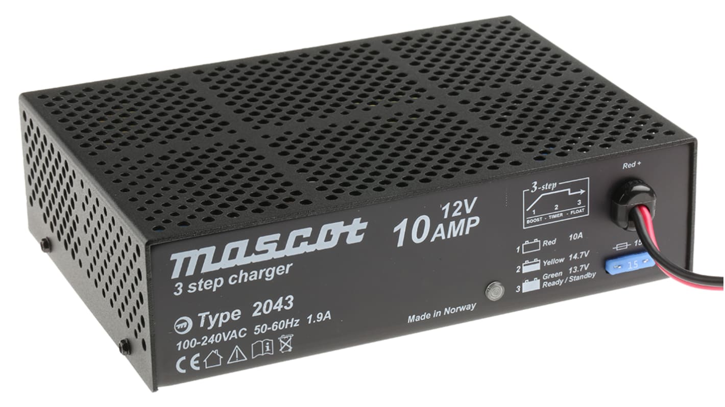 Mascot Battery Charger For Lead Acid 12V 10A