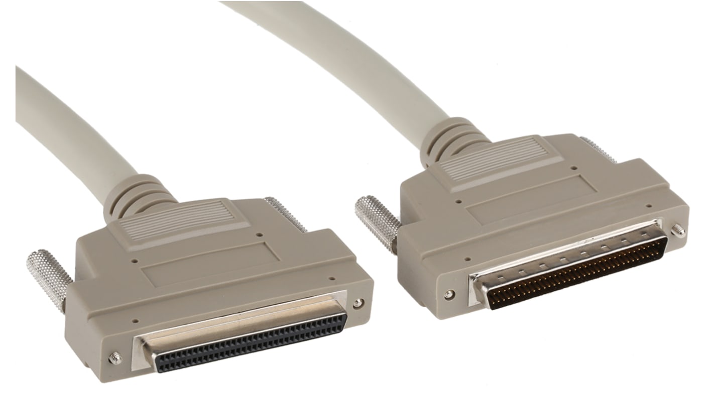 RS PRO SCSI-Kabel SCSI-3 / Stecker, SCSI-3 / Buchse, 2m, Rändelschraube