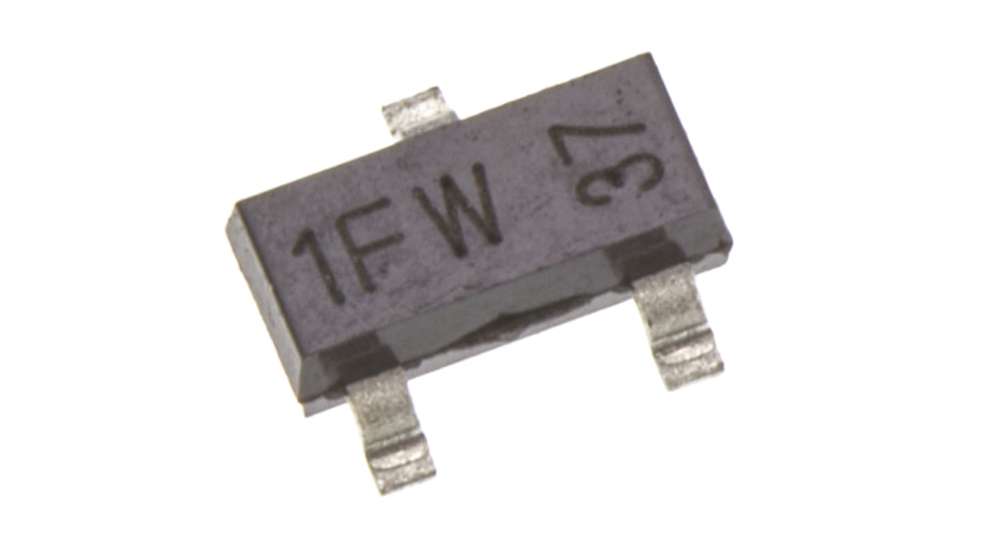 Transistor, BC847B,215, NPN 100 mA 45 V SOT-23 (TO-236AB), 3 pines, 100 MHz, Simple