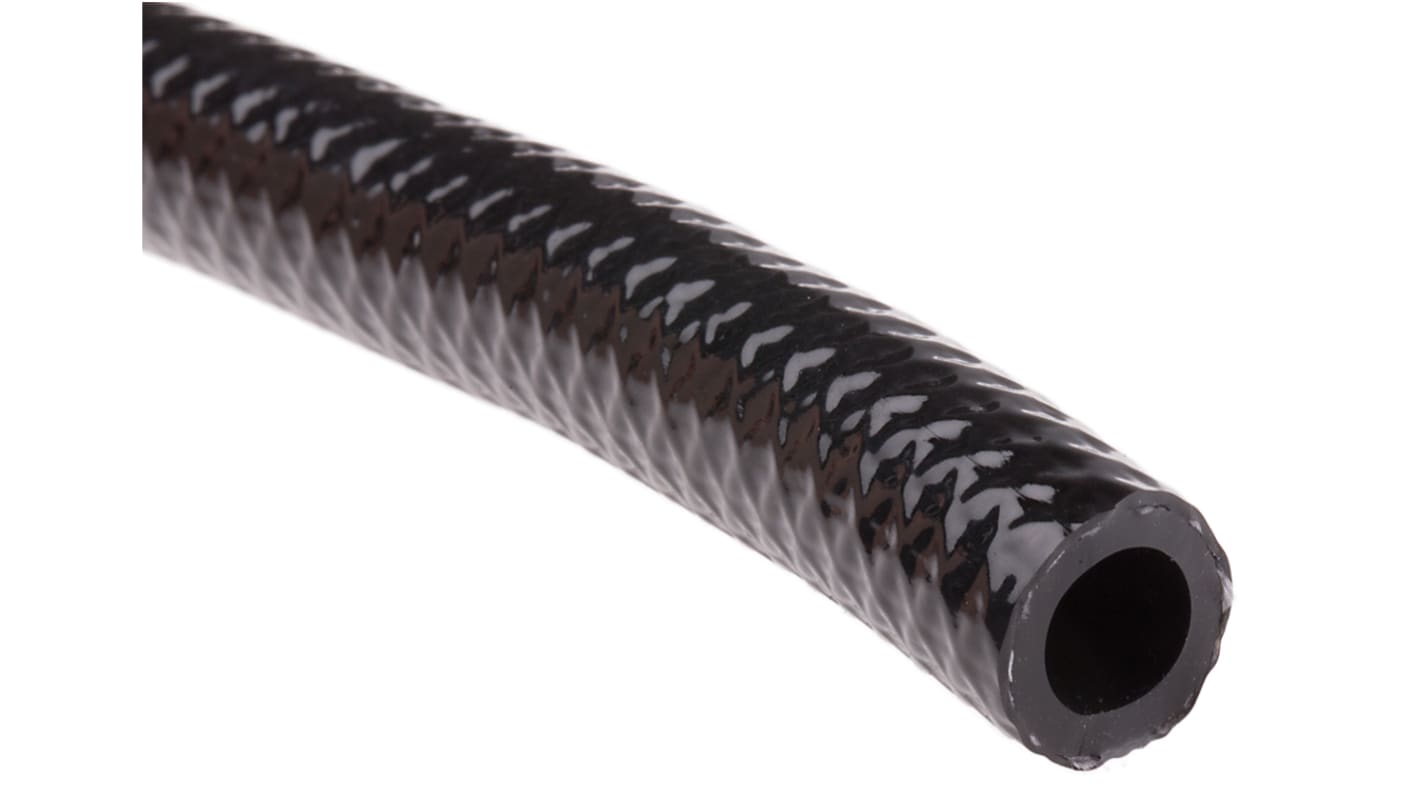 RS PRO PVC, Hose Pipe, 8mm ID, 12.5mm OD, Black, 30m
