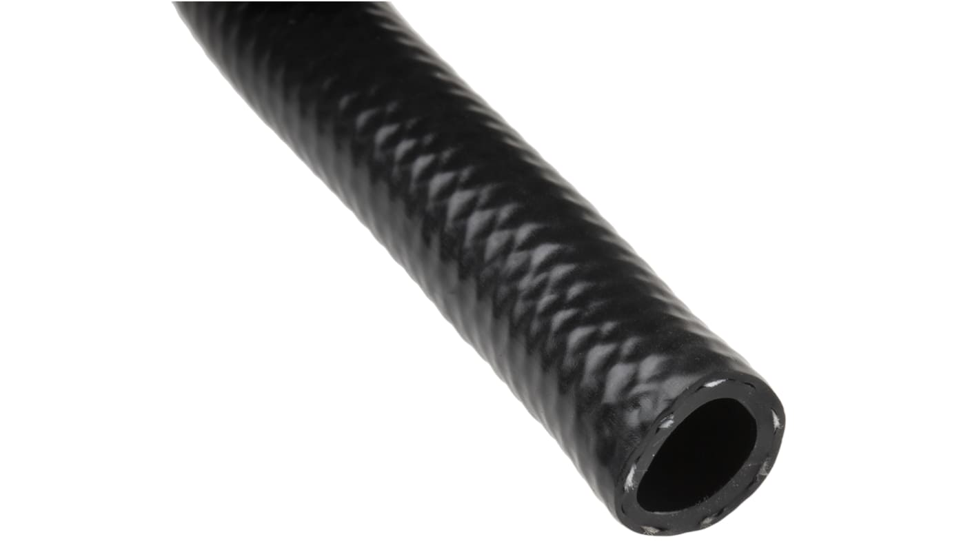 RS PRO Schlauch, Ø 9.75mm 13.75mm Schwarz PVC Übertragung 13 bar für Druckluft x 30m