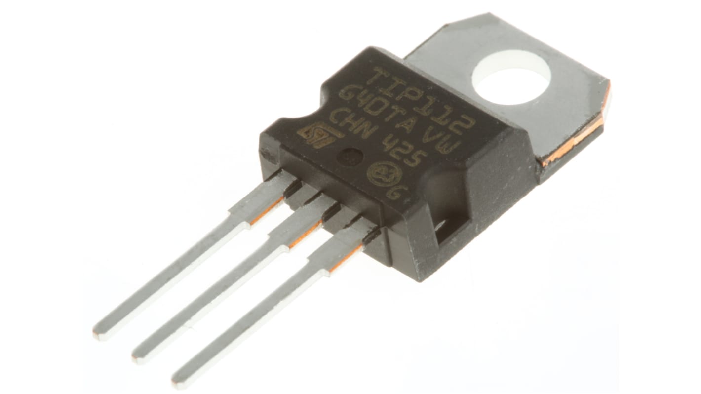 STMicroelectronics TIP112 NPN Darlington Transistor, 2 A 100 V HFE:500, 3-Pin TO-220