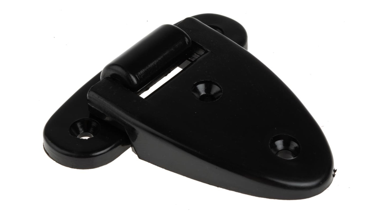 RS PRO Plastic Friction Hinge, Screw Fixing, 61.5mm x 60mm x 13.5mm